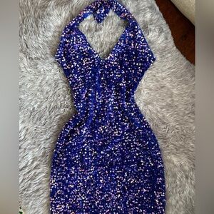 Windsor Iridescent Sequin Mini Dress
